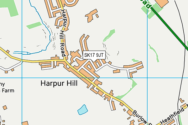 SK17 9JT map - OS VectorMap District (Ordnance Survey)