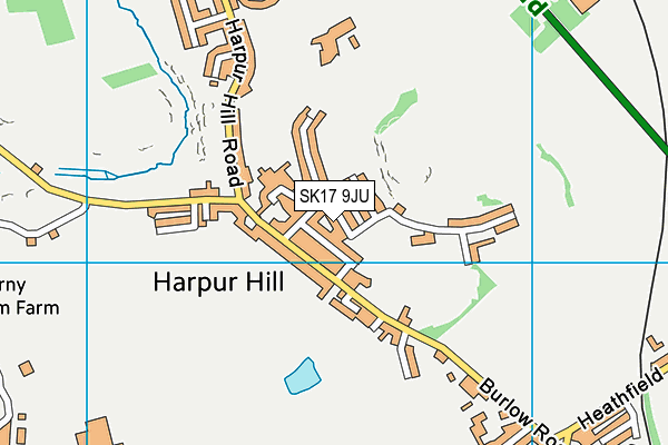 SK17 9JU map - OS VectorMap District (Ordnance Survey) SK17 9JU map - OS VectorMap District (Ordnance Survey)