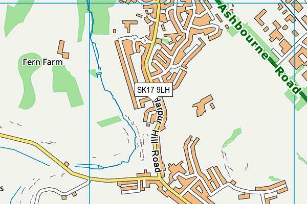 SK17 9LH map - OS VectorMap District (Ordnance Survey) SK17 9LH map - OS VectorMap District (Ordnance Survey)