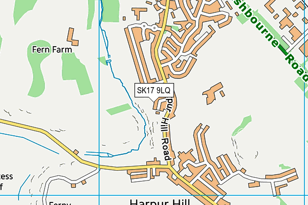SK17 9LQ map - OS VectorMap District (Ordnance Survey) SK17 9LQ map - OS VectorMap District (Ordnance Survey)
