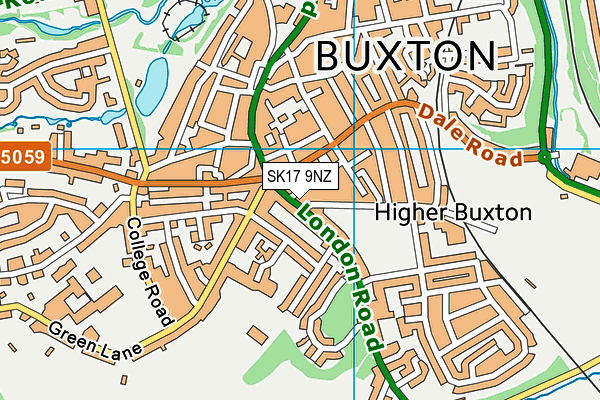 SK17 9NZ map - OS VectorMap District (Ordnance Survey) SK17 9NZ map - OS VectorMap District (Ordnance Survey)