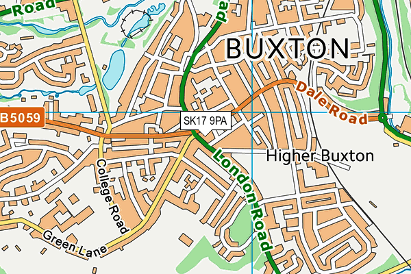 SK17 9PA map - OS VectorMap District (Ordnance Survey) SK17 9PA map - OS VectorMap District (Ordnance Survey)