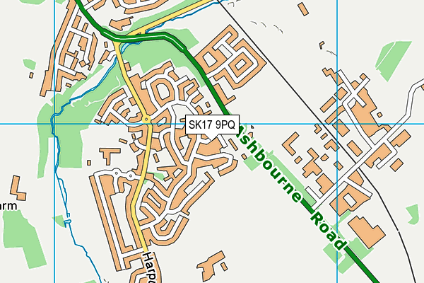 SK17 9PQ map - OS VectorMap District (Ordnance Survey) SK17 9PQ map - OS VectorMap District (Ordnance Survey)