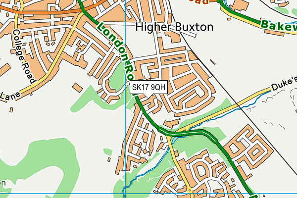 SK17 9QH map - OS VectorMap District (Ordnance Survey) SK17 9QH map - OS VectorMap District (Ordnance Survey)