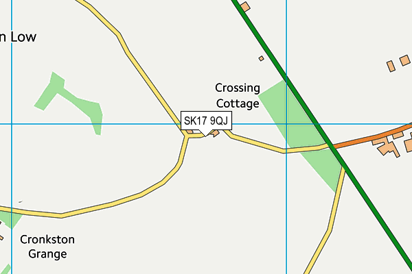 SK17 9QJ map - OS VectorMap District (Ordnance Survey) SK17 9QJ map - OS VectorMap District (Ordnance Survey)