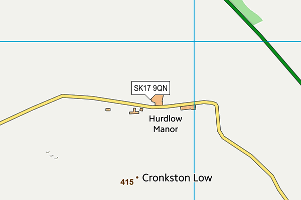 SK17 9QN map - OS VectorMap District (Ordnance Survey)
