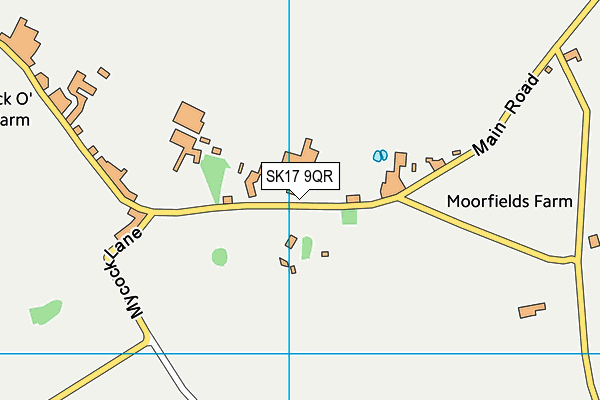 SK17 9QR map - OS VectorMap District (Ordnance Survey) SK17 9QR map - OS VectorMap District (Ordnance Survey)