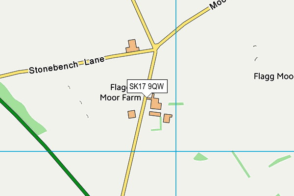 SK17 9QW map - OS VectorMap District (Ordnance Survey)