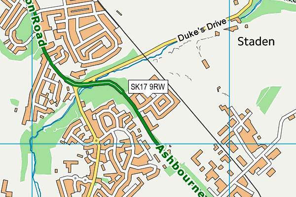SK17 9RW map - OS VectorMap District (Ordnance Survey) SK17 9RW map - OS VectorMap District (Ordnance Survey)