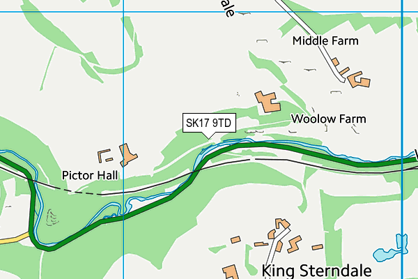 SK17 9TD map - OS VectorMap District (Ordnance Survey) SK17 9TD map - OS VectorMap District (Ordnance Survey)