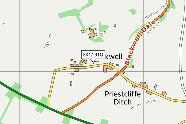 SK17 9TQ map - OS VectorMap District (Ordnance Survey) SK17 9TQ map - OS VectorMap District (Ordnance Survey)