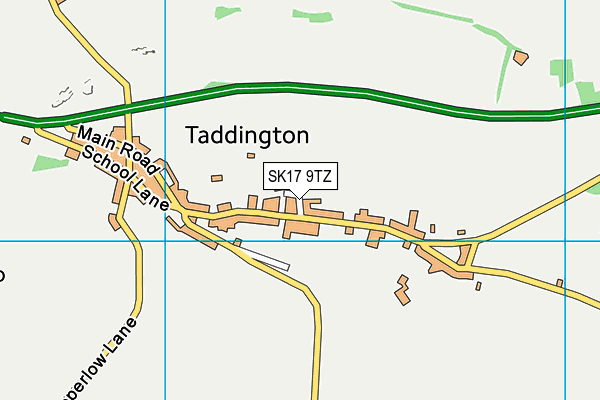 SK17 9TZ map - OS VectorMap District (Ordnance Survey)