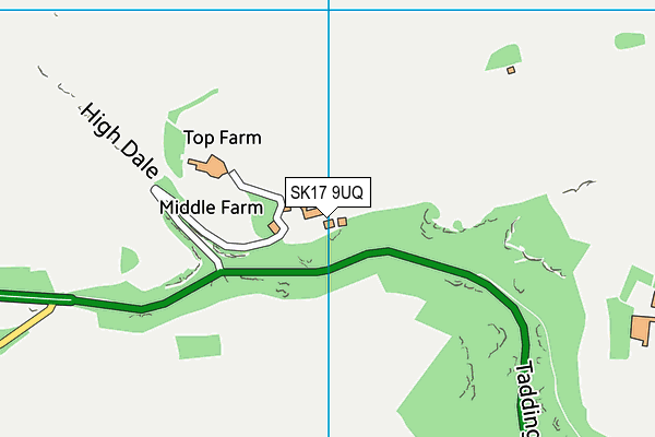 SK17 9UQ map - OS VectorMap District (Ordnance Survey)