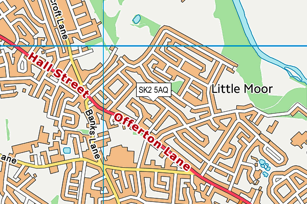 SK2 5AQ map - OS VectorMap District (Ordnance Survey) SK2 5AQ map - OS VectorMap District (Ordnance Survey)