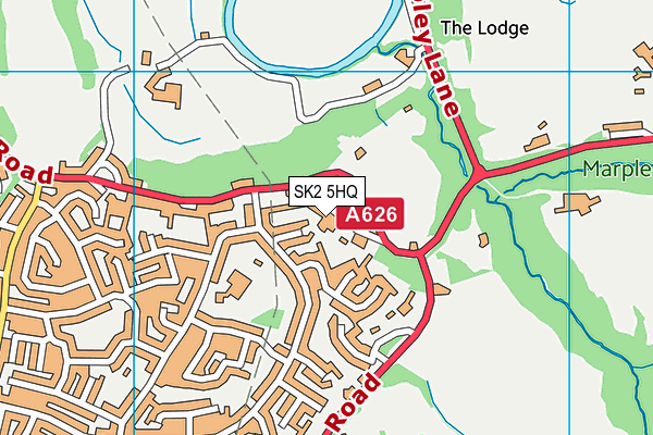 SK2 5HQ map - OS VectorMap District (Ordnance Survey) SK2 5HQ map - OS VectorMap District (Ordnance Survey)