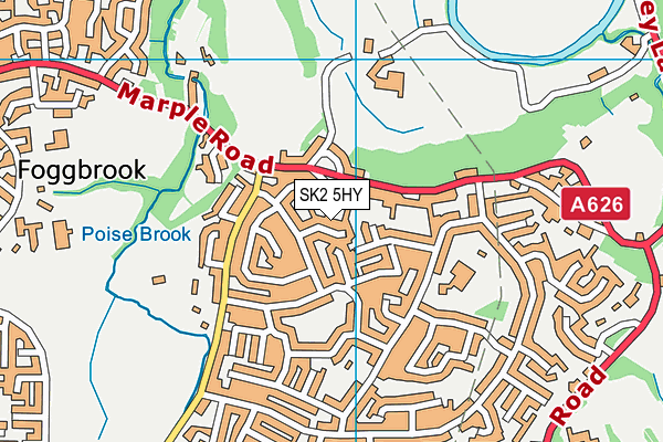 SK2 5HY map - OS VectorMap District (Ordnance Survey) SK2 5HY map - OS VectorMap District (Ordnance Survey)