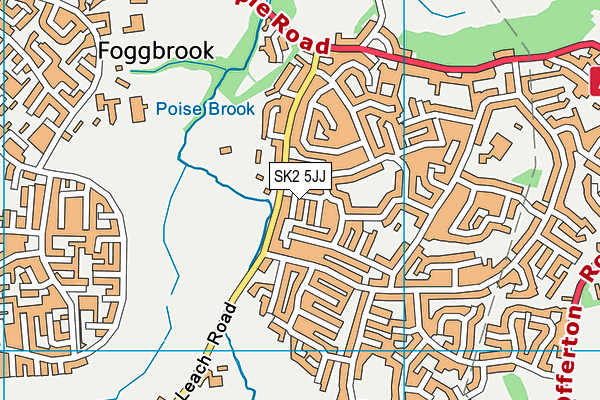 SK2 5JJ map - OS VectorMap District (Ordnance Survey) SK2 5JJ map - OS VectorMap District (Ordnance Survey)