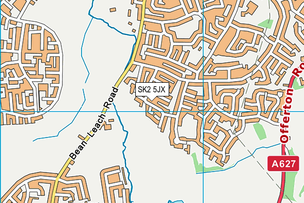 SK2 5JX map - OS VectorMap District (Ordnance Survey) SK2 5JX map - OS VectorMap District (Ordnance Survey)