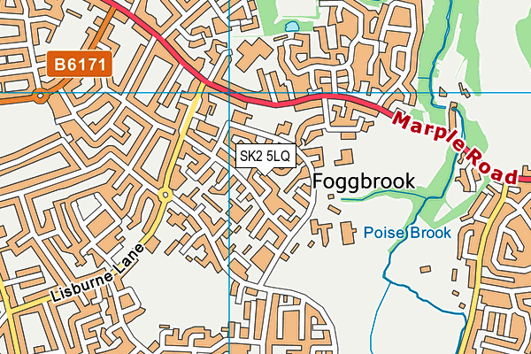 SK2 5LQ map - OS VectorMap District (Ordnance Survey)