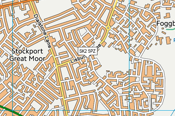 SK2 5PZ map - OS VectorMap District (Ordnance Survey) SK2 5PZ map - OS VectorMap District (Ordnance Survey)