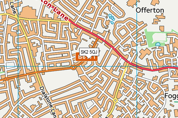 SK2 5QJ map - OS VectorMap District (Ordnance Survey) SK2 5QJ map - OS VectorMap District (Ordnance Survey)