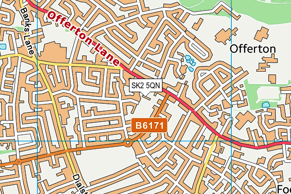 SK2 5QN map - OS VectorMap District (Ordnance Survey) SK2 5QN map - OS VectorMap District (Ordnance Survey)