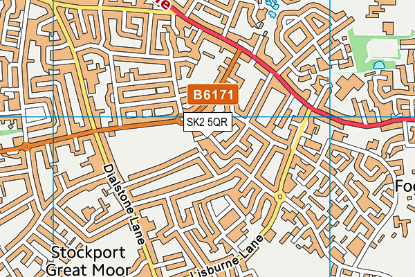 SK2 5QR map - OS VectorMap District (Ordnance Survey) SK2 5QR map - OS VectorMap District (Ordnance Survey)