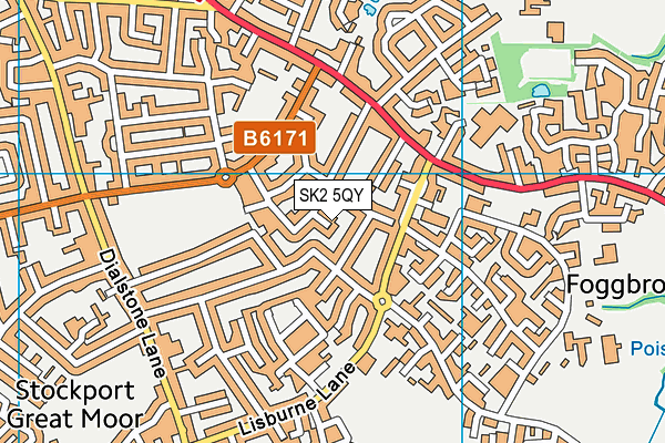 SK2 5QY map - OS VectorMap District (Ordnance Survey) SK2 5QY map - OS VectorMap District (Ordnance Survey)