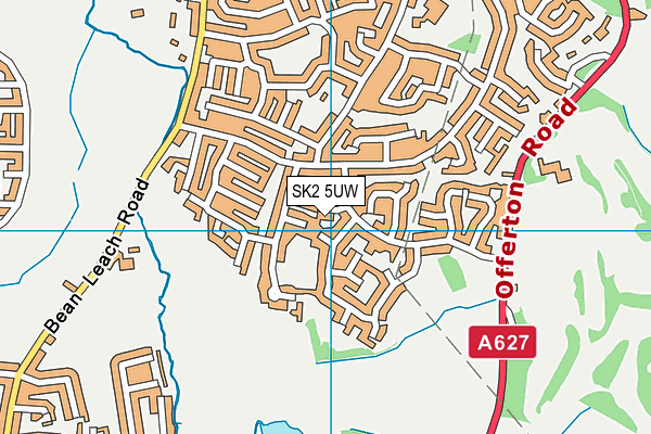SK2 5UW map - OS VectorMap District (Ordnance Survey) SK2 5UW map - OS VectorMap District (Ordnance Survey)