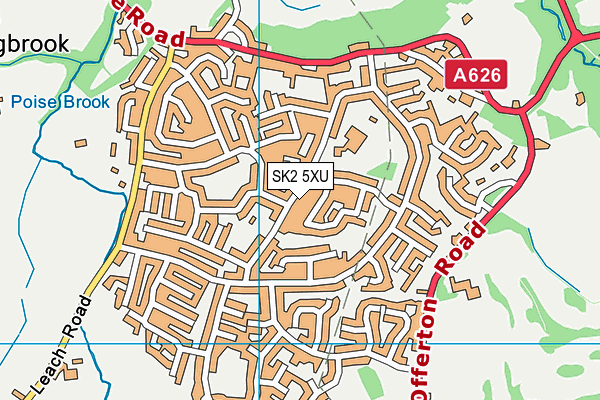 SK2 5XU map - OS VectorMap District (Ordnance Survey)