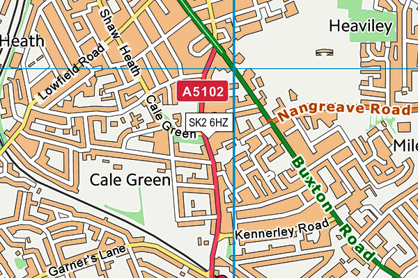 SK2 6HZ map - OS VectorMap District (Ordnance Survey)