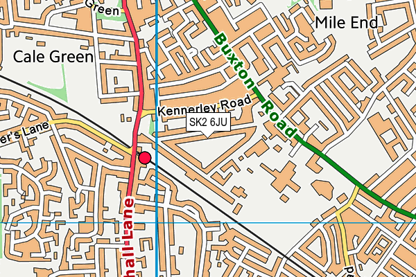 SK2 6JU map - OS VectorMap District (Ordnance Survey)