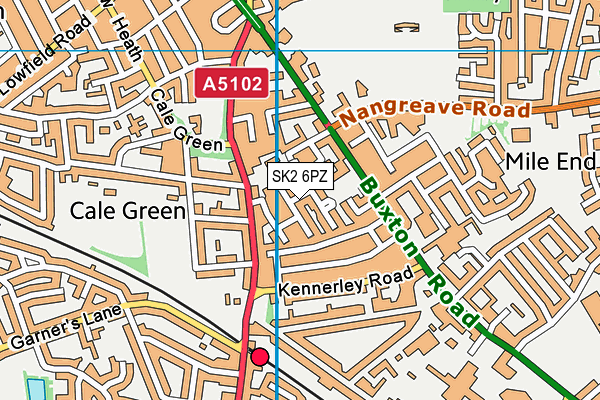 SK2 6PZ map - OS VectorMap District (Ordnance Survey)