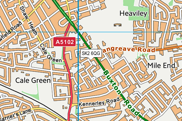 SK2 6QG map - OS VectorMap District (Ordnance Survey)