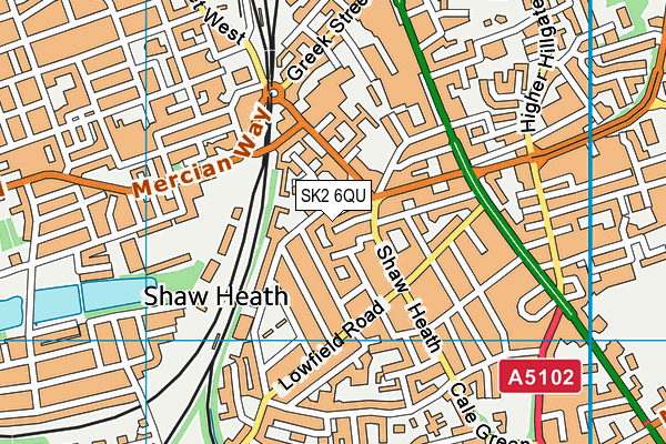 SK2 6QU map - OS VectorMap District (Ordnance Survey) SK2 6QU map - OS VectorMap District (Ordnance Survey)