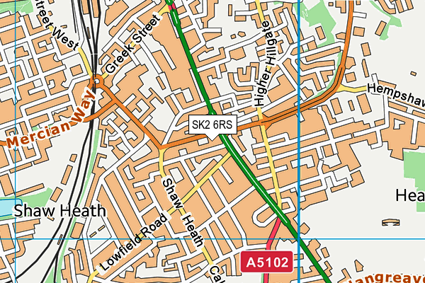 SK2 6RS map - OS VectorMap District (Ordnance Survey)