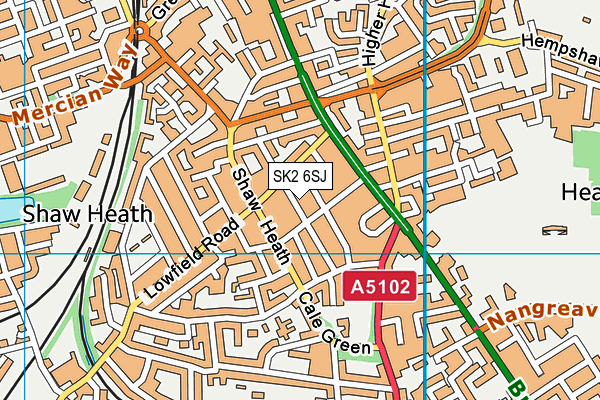 SK2 6SJ map - OS VectorMap District (Ordnance Survey)