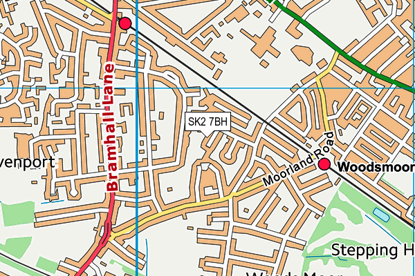 SK2 7BH map - OS VectorMap District (Ordnance Survey) SK2 7BH map - OS VectorMap District (Ordnance Survey)