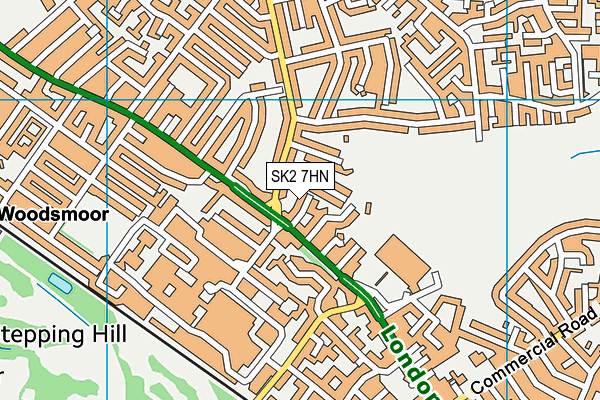 SK2 7HN map - OS VectorMap District (Ordnance Survey)