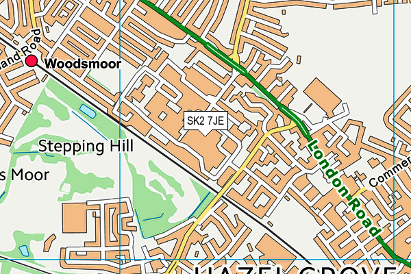 SK2 7JE map - OS VectorMap District (Ordnance Survey)