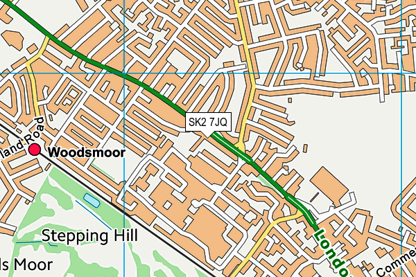 SK2 7JQ map - OS VectorMap District (Ordnance Survey) SK2 7JQ map - OS VectorMap District (Ordnance Survey)