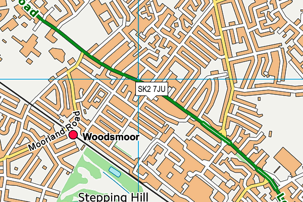 SK2 7JU map - OS VectorMap District (Ordnance Survey)