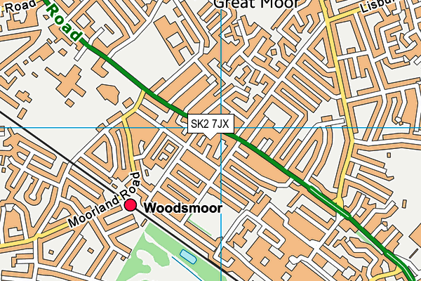 SK2 7JX map - OS VectorMap District (Ordnance Survey) SK2 7JX map - OS VectorMap District (Ordnance Survey)