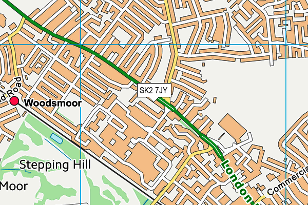 SK2 7JY map - OS VectorMap District (Ordnance Survey) SK2 7JY map - OS VectorMap District (Ordnance Survey)