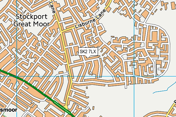 SK2 7LX map - OS VectorMap District (Ordnance Survey) SK2 7LX map - OS VectorMap District (Ordnance Survey)