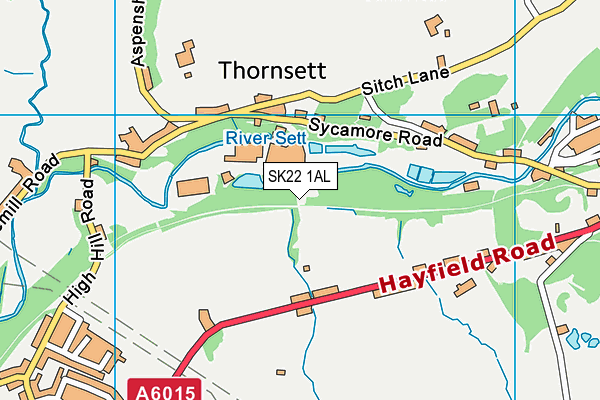 SK22 1AL map - OS VectorMap District (Ordnance Survey)