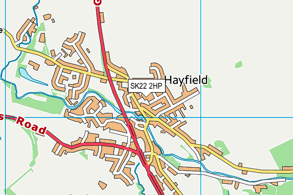 SK22 2HP map - OS VectorMap District (Ordnance Survey) SK22 2HP map - OS VectorMap District (Ordnance Survey)