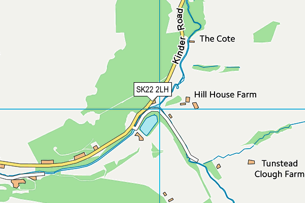SK22 2LH map - OS VectorMap District (Ordnance Survey) SK22 2LH map - OS VectorMap District (Ordnance Survey)