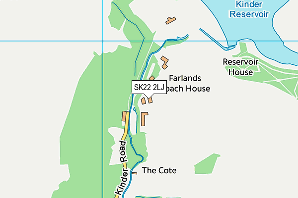 SK22 2LJ map - OS VectorMap District (Ordnance Survey) SK22 2LJ map - OS VectorMap District (Ordnance Survey)