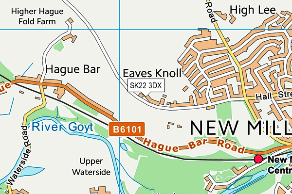 SK22 3DX map - OS VectorMap District (Ordnance Survey) SK22 3DX map - OS VectorMap District (Ordnance Survey)